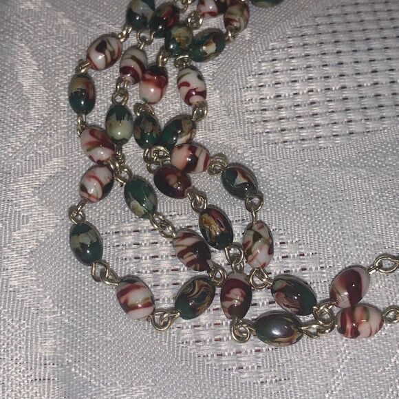Vintage Boho Long Beaded Chain Necklace 21.5” - Picture 11 of 15